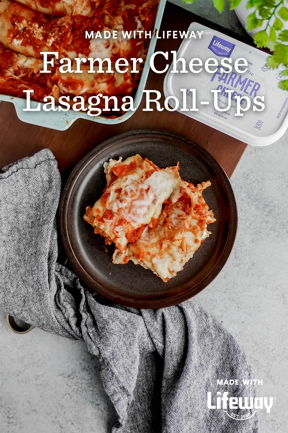 Farmer Cheese Lasagna Roll-ups